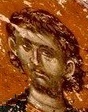Свети мъченик Евпсихий. Фрагмент от стара българска стенопис. Село Старо Нагоричане, област Македония