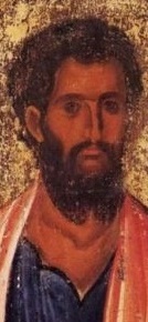 Свети апостол Иаков Алфеев. Фрагмент от стара икона от Гърция