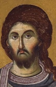 Свети великомъченик Артемий. Фрагмент от стара ромейска икона