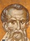 Свети Григорий Акрагантийски. Фрагмент от стара стенопис. Солун, Гърция